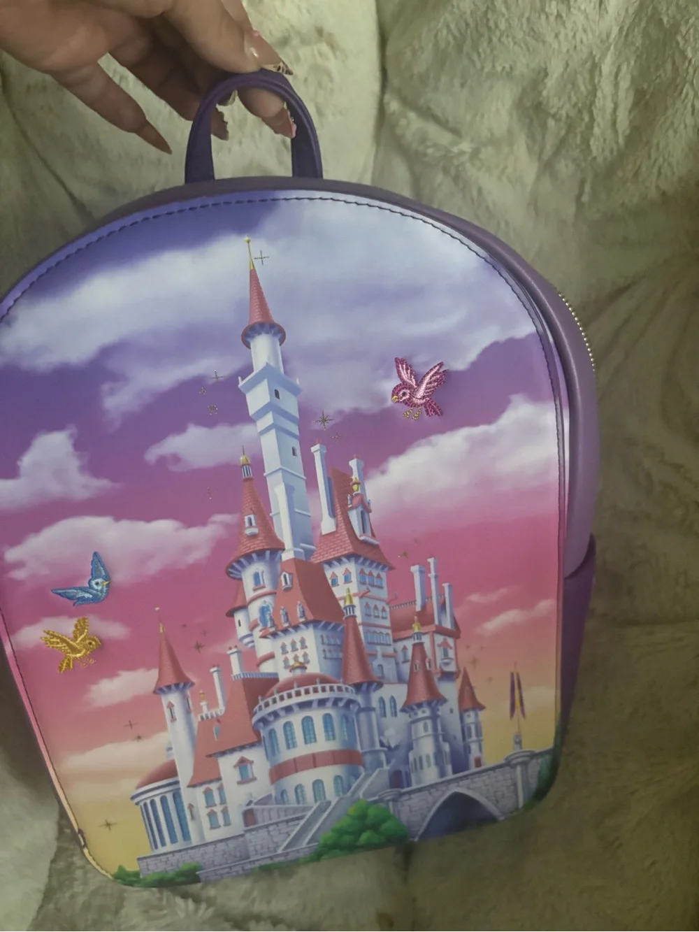 Loungefly beauty and the beast Castle Print Mini Backpack - Women